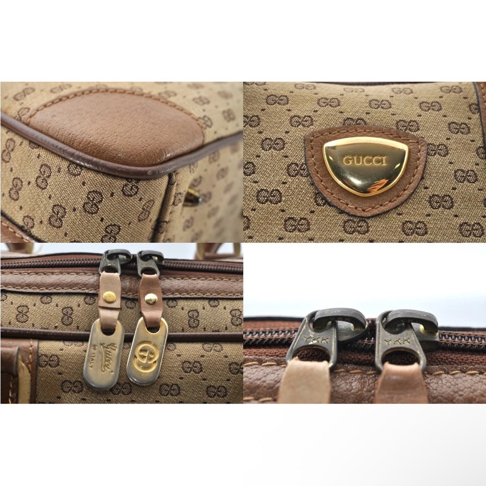 Gucci Tan and Brown Satchel Boston Bag EUC - Picture 7 of 10